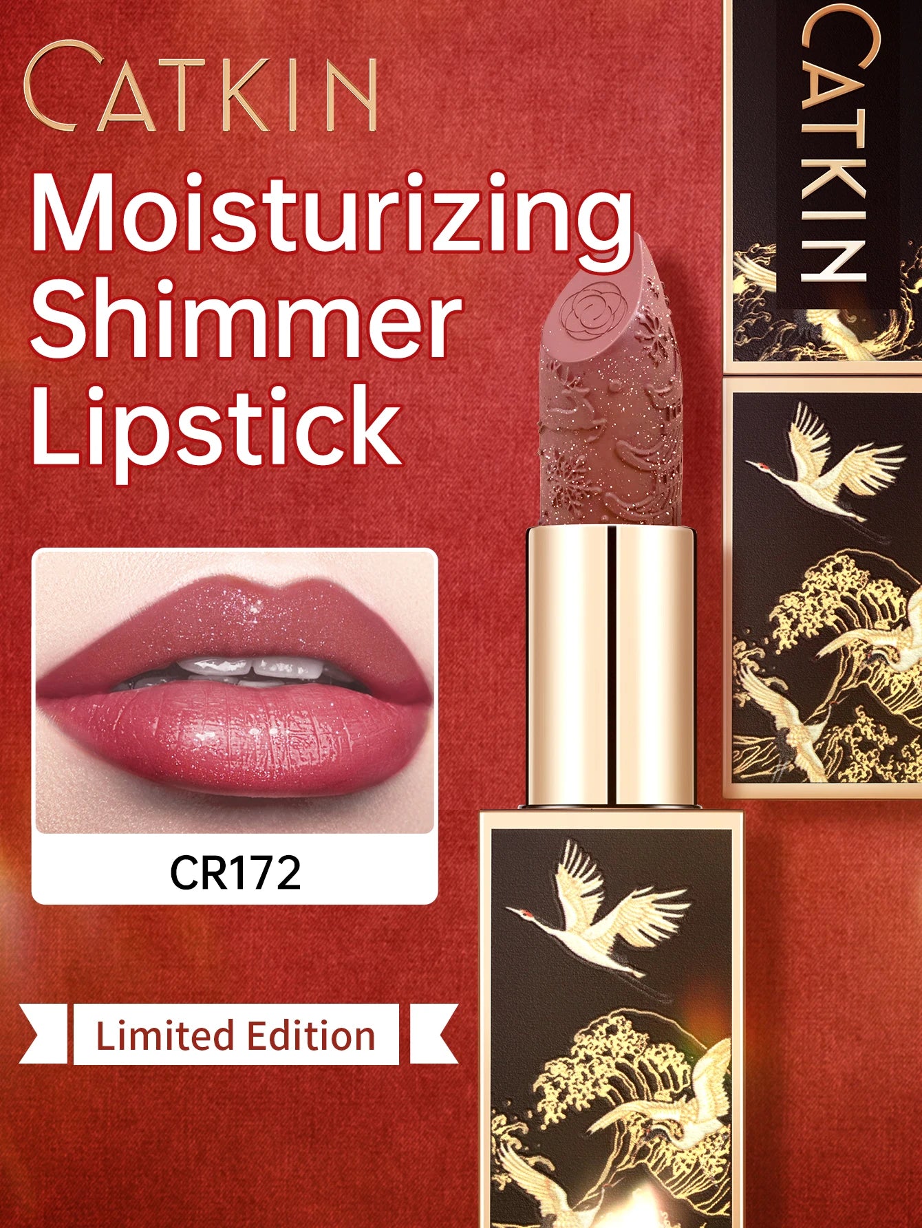 CATKIN Hydrating Matte Lipstick – Creamy, Long-Lasting Satin Finish