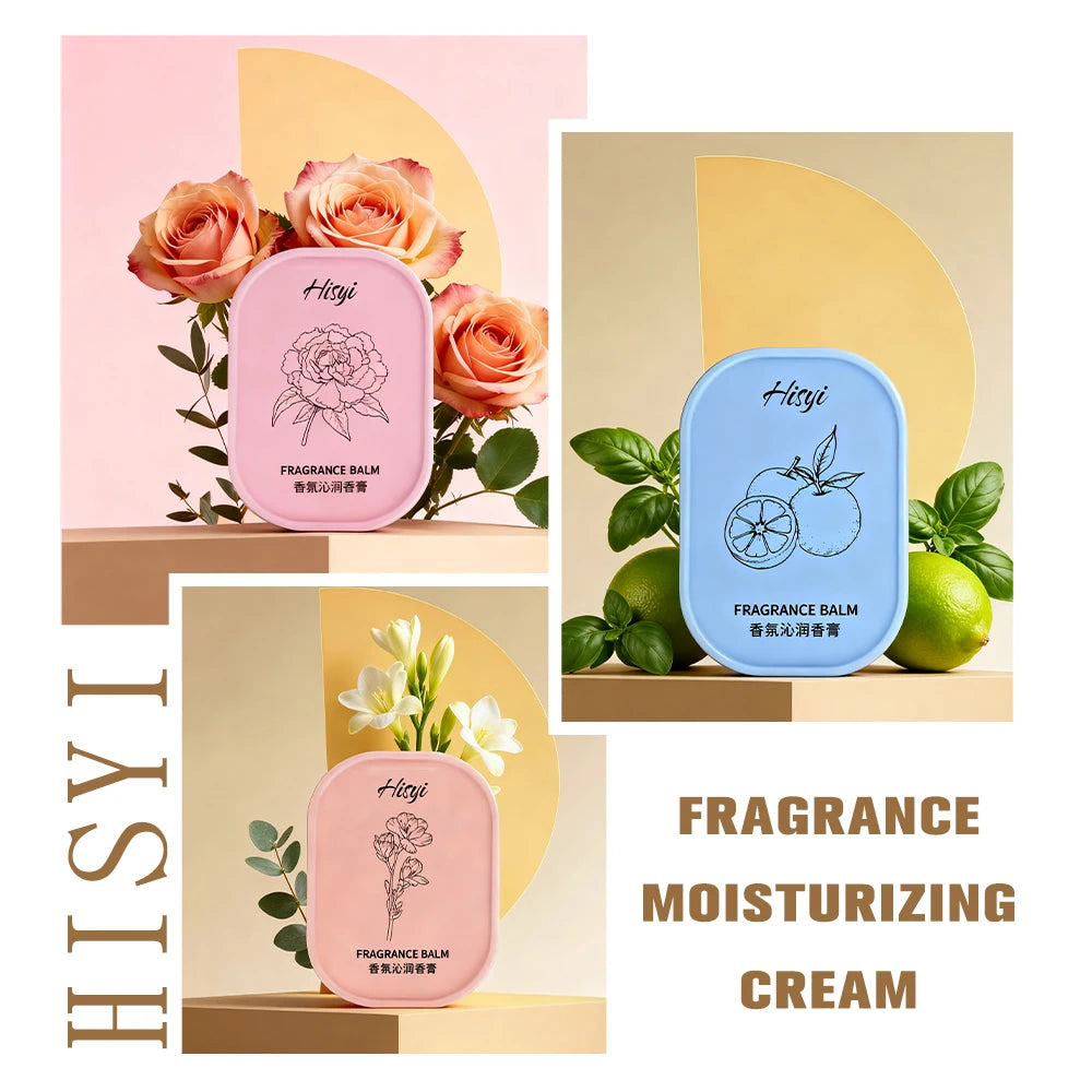 Solid Perfume Balm – Long-Lasting Floral Fragrance, Vegan, Unisex, Skin-Friendly (Face/Body Use)