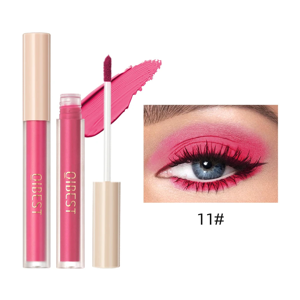 QIBEST Matte Liquid Shadow Collection – 8-Stick Set, Dual-Use for Eyes & Cheeks