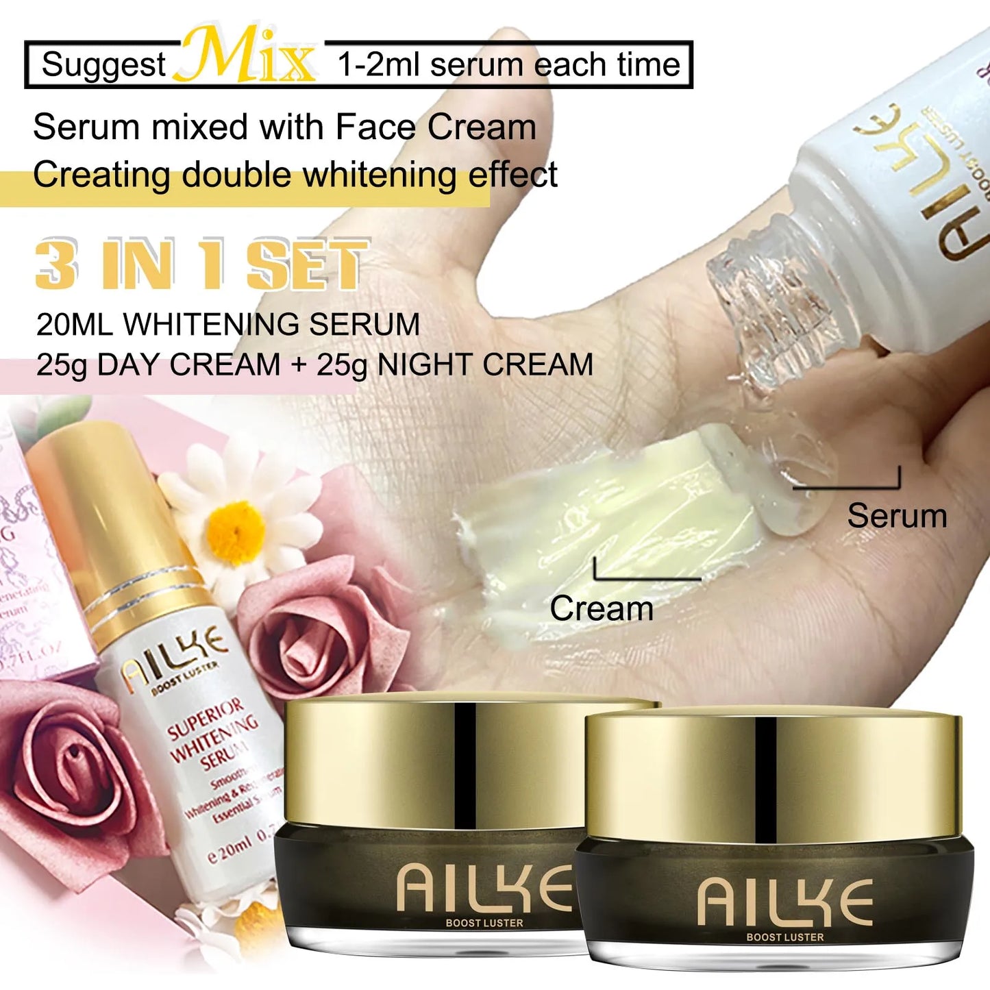 AILKE Collagen & Glutathione Face Cream – Brightening & Anti-Aging Care