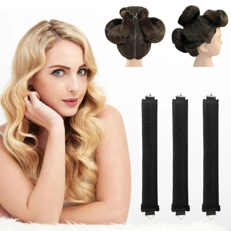 Heatless Curling Headband – Soft Flexi Rod Hair Curler Set