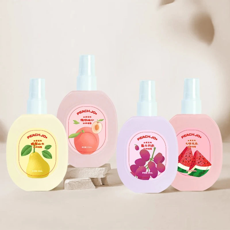 Clothes Perfume Spray Fresh Scent Long Lasting Deodorant for Men and Women Clothing Fruits Peach Odor Air Freshener Fragrance