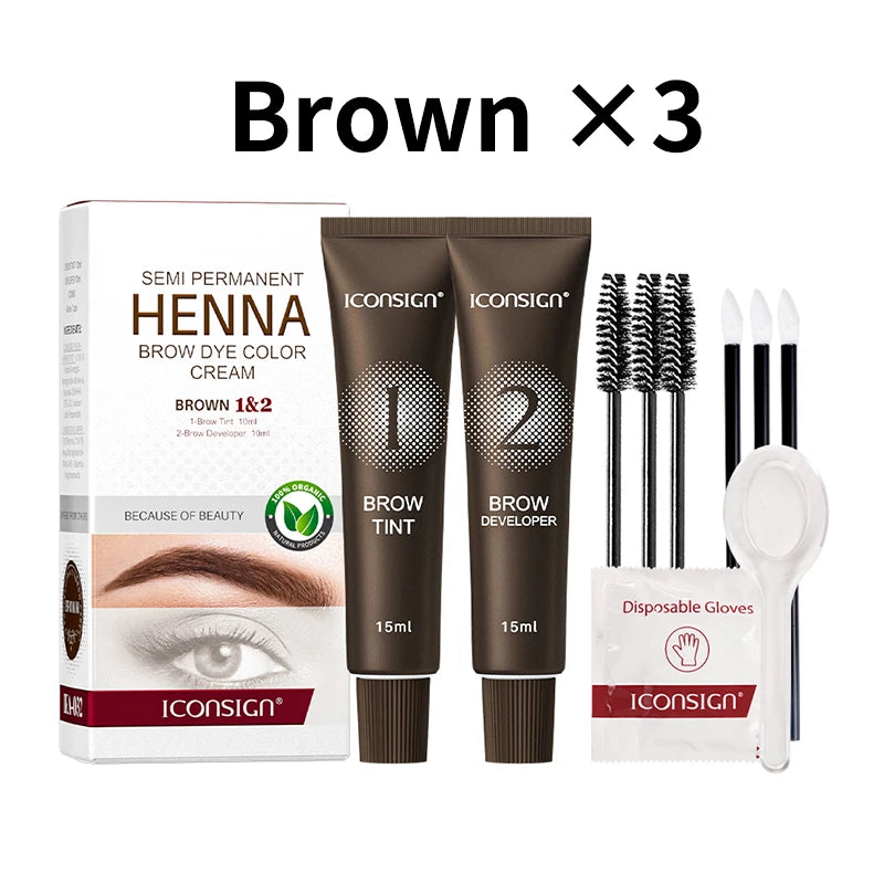 Fast-Acting Henna Brow Tint: Professional Tinting Cream