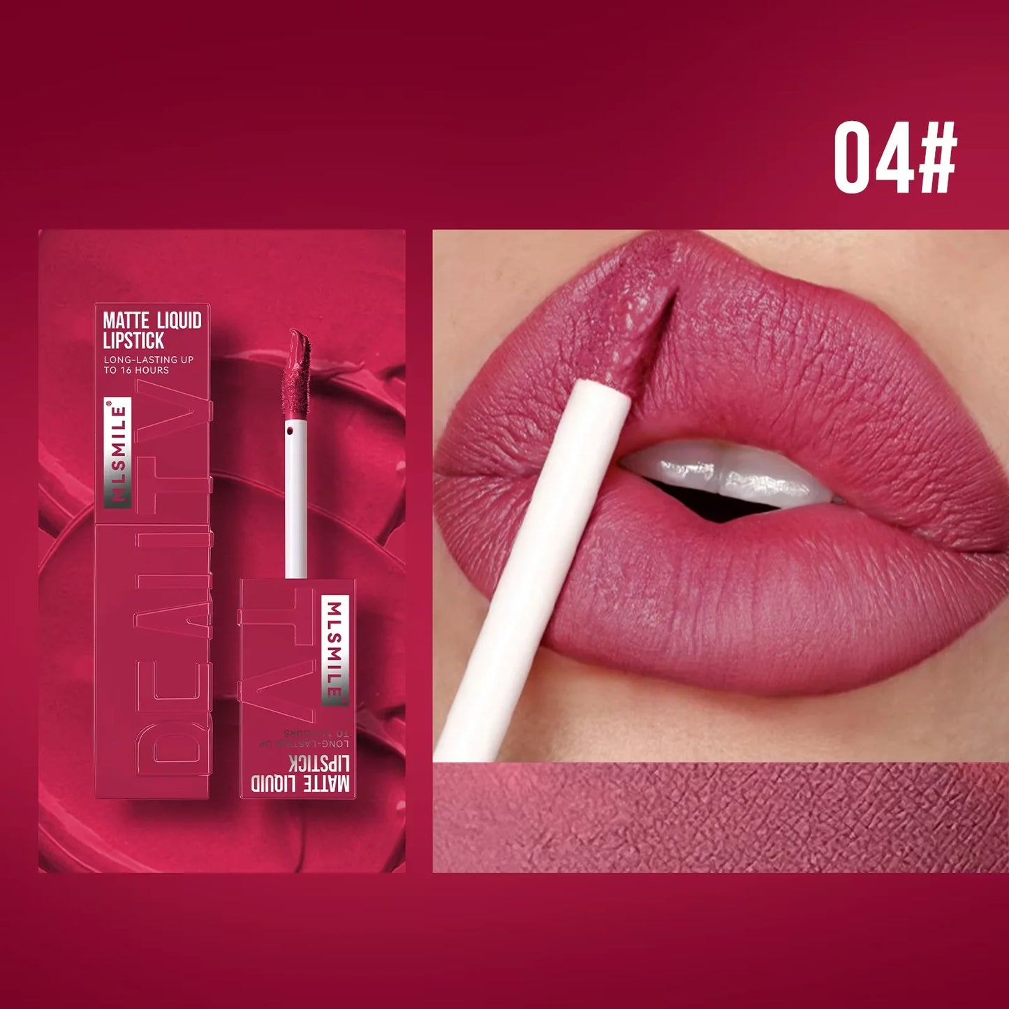 Professional Velvet Matte Liquid Lipstick – Waterproof & Non-Stick Formula