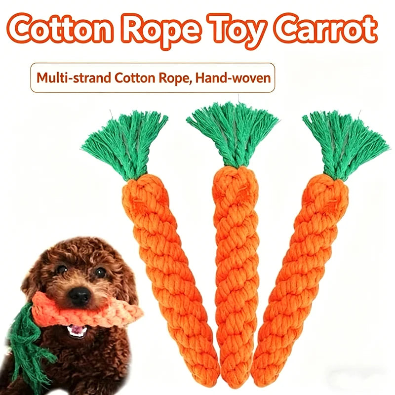 ToughCarrot: Bite-Resistant Cotton Chew Toy