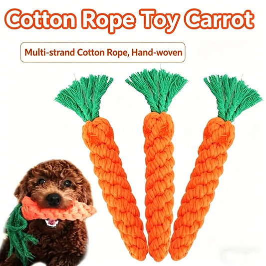ToughCarrot: Bite-Resistant Cotton Chew Toy