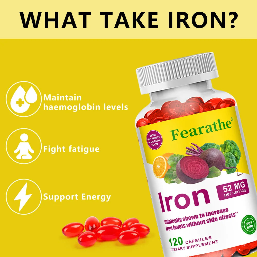 Iron & Vitamin C Supplement – Energy & Immune Support