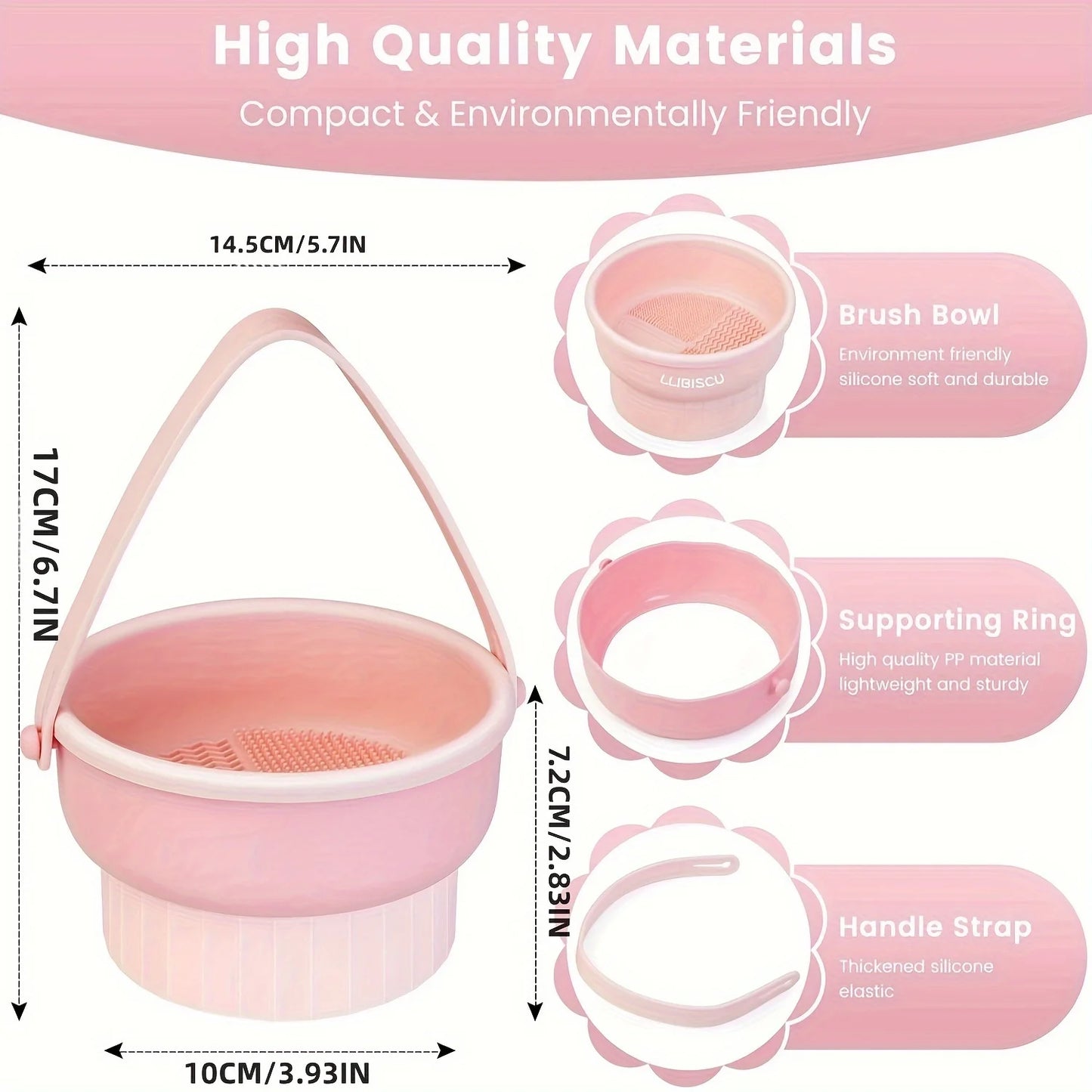 3-in-1 Silicone Makeup Brush Cleaner & Drying Rack