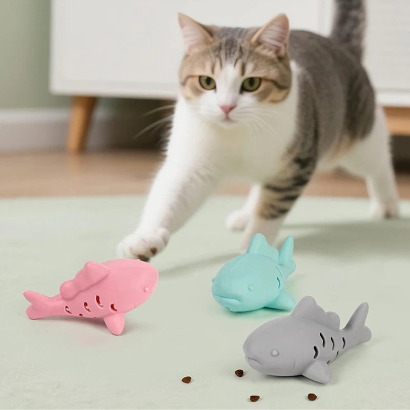 TreatFish: Interactive Food Dispensing Cat Toy