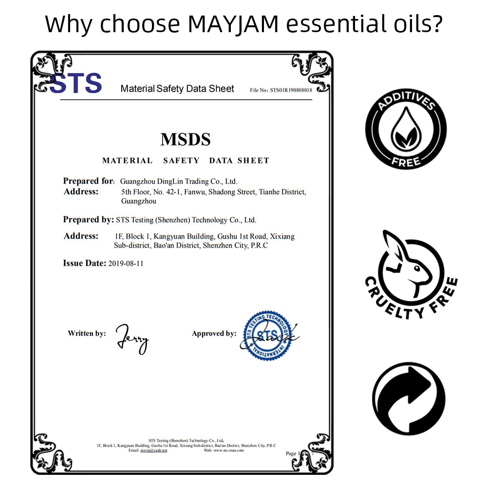 MAYJAM 35 Bottles Essential Oil Set – Lavender, Eucalyptus, Vanilla & More for Humidifiers, Candles & DIY
