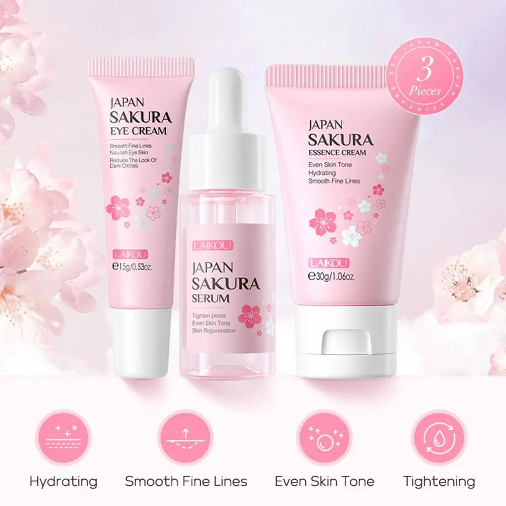 Sakura 3-Piece Skin Care Gift Set