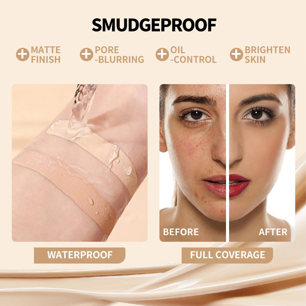 15-Color Concealer & Contour Palette – Full Coverage Camouflage Cream
