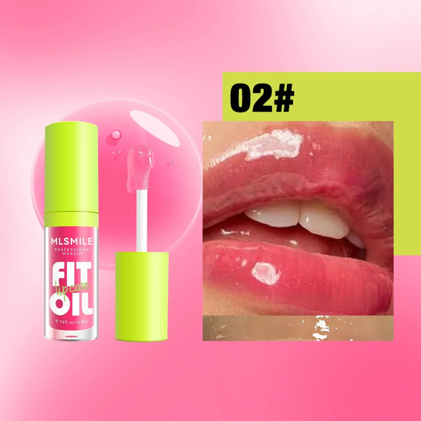 MLSMIL 8-Color Lip Oil Collection – Hydrating, Plumping & High-Shine Finish