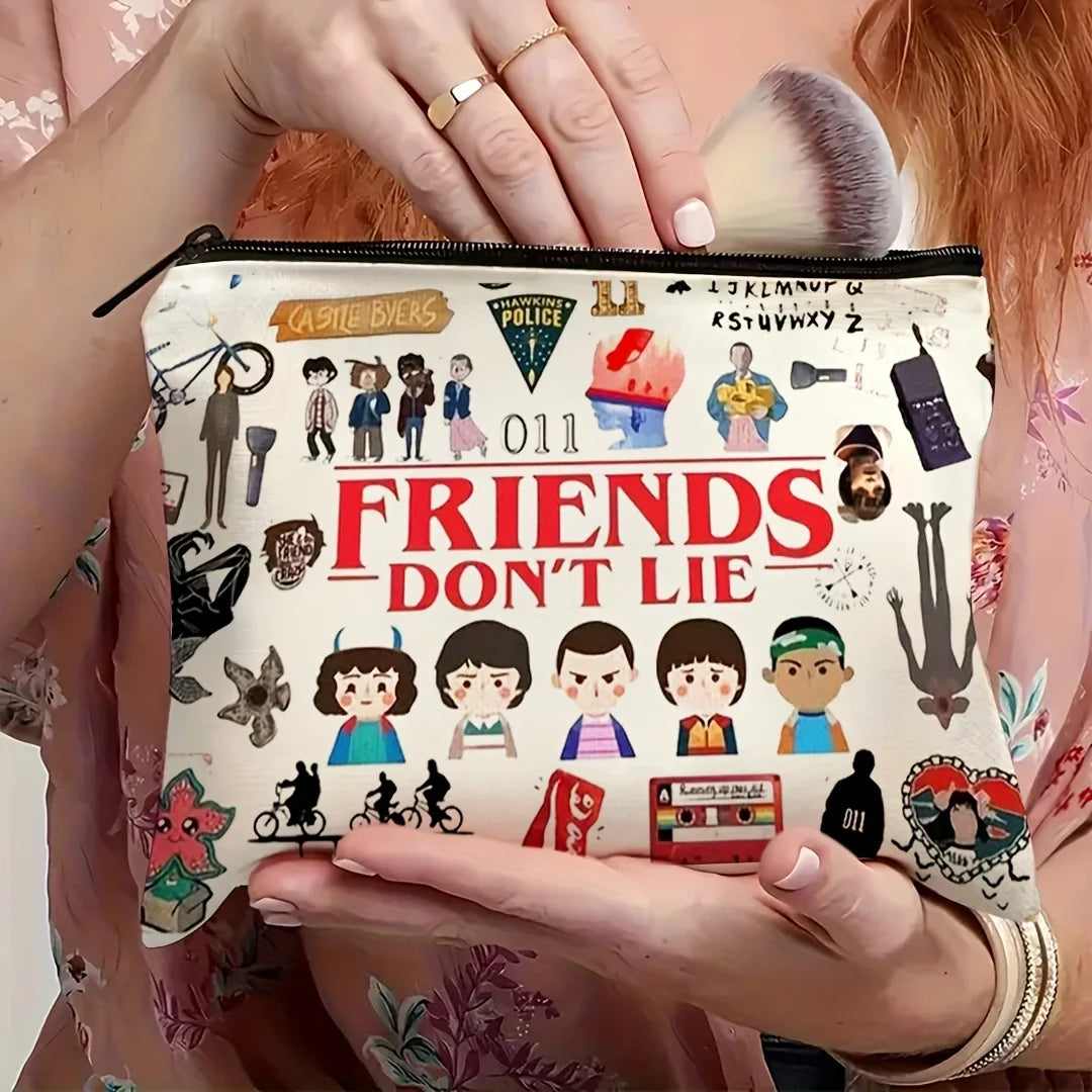Cute Multifunctional Makeup Bag – Zipper Travel Storage Bag for Women