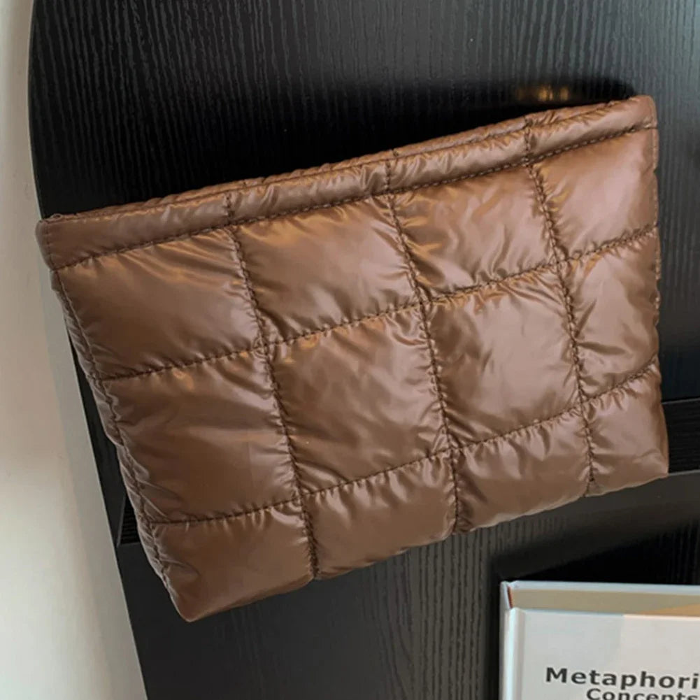 Quilted Padded Travel Makeup Organizer Bag
