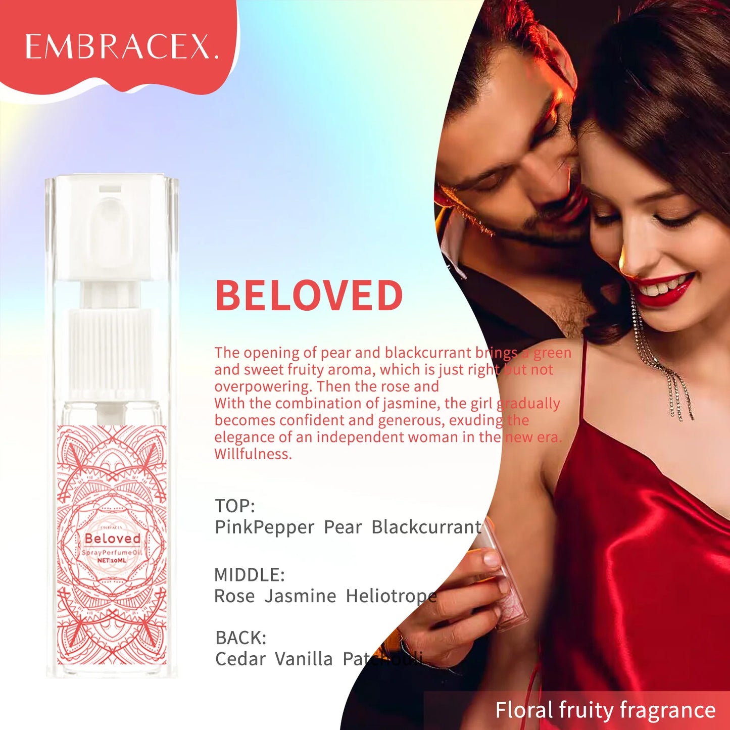 Women’s Perfume Spray Set – Essential Oil Fragrance (Floral Fruity Woody, Long-Lasting)