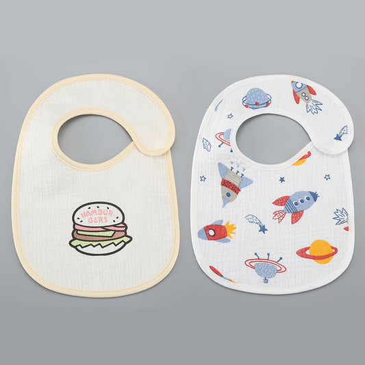 Thin Kids' Bib - Pure Cotton Waterproof Gauze Towel