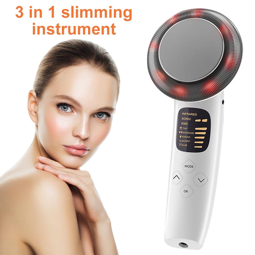 3-in-1 Ultrasonic EMS Beauty Device with LED Light