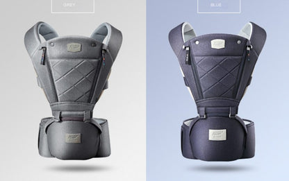 Baby Carrier with Bass Bear Hip Seat for Front Carry