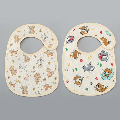 Thin Kids' Bib - Pure Cotton Waterproof Gauze Towel