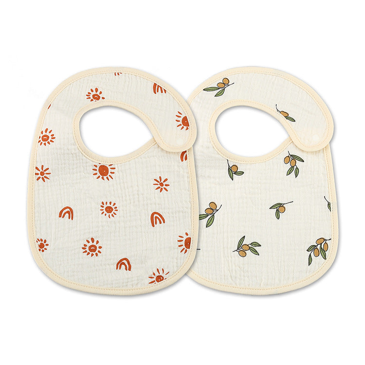 Thin Kids' Bib - Pure Cotton Waterproof Gauze Towel