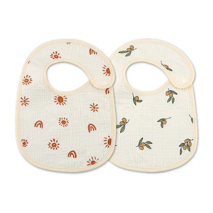 Thin Kids' Bib - Pure Cotton Waterproof Gauze Towel