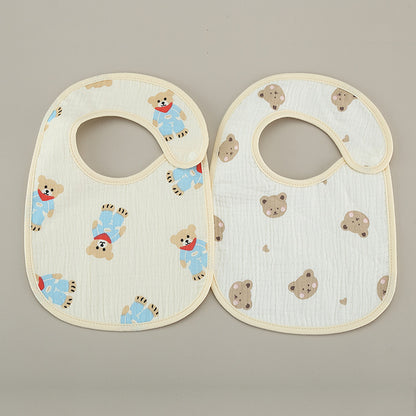 Thin Kids' Bib - Pure Cotton Waterproof Gauze Towel