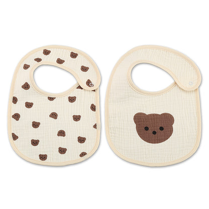 Thin Kids' Bib - Pure Cotton Waterproof Gauze Towel