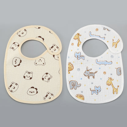 Thin Kids' Bib - Pure Cotton Waterproof Gauze Towel